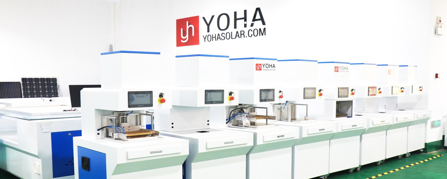 Produktionslinie für Solarmodule